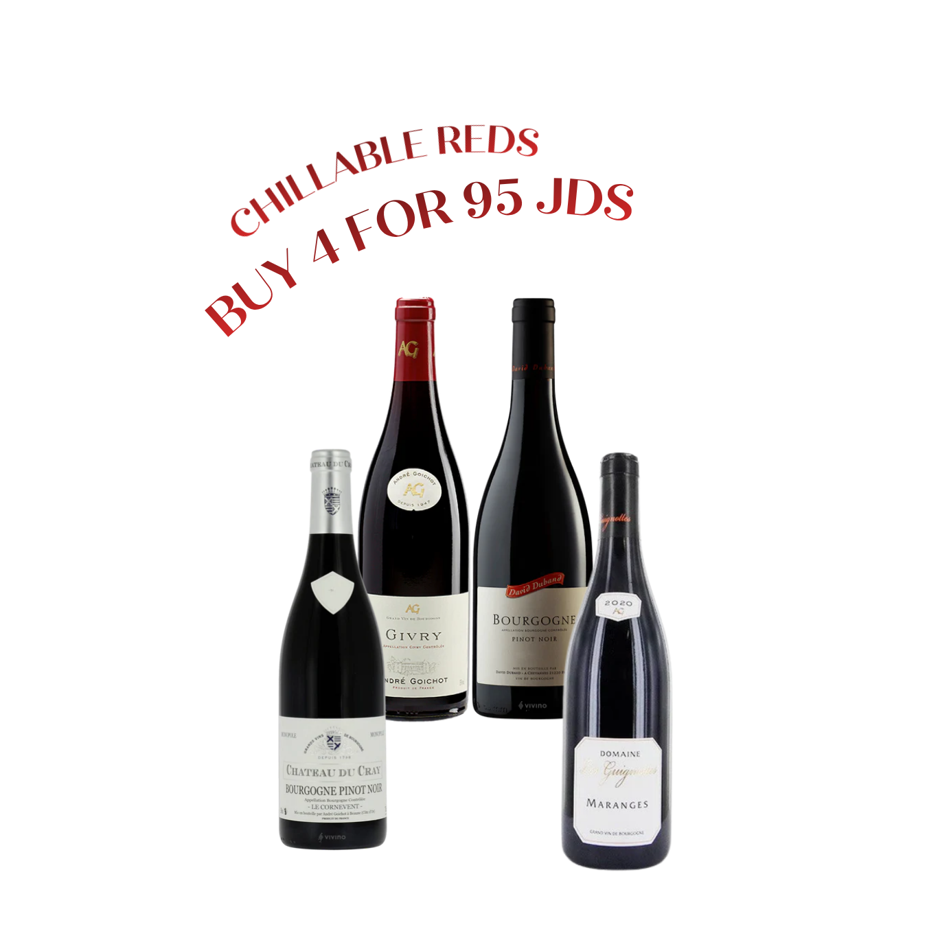 The Ultimate Chillable Reds - Buy 4 for 95 JDs