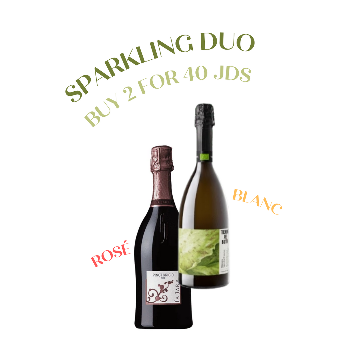 Sparkling Rosé + Blanc Duo
