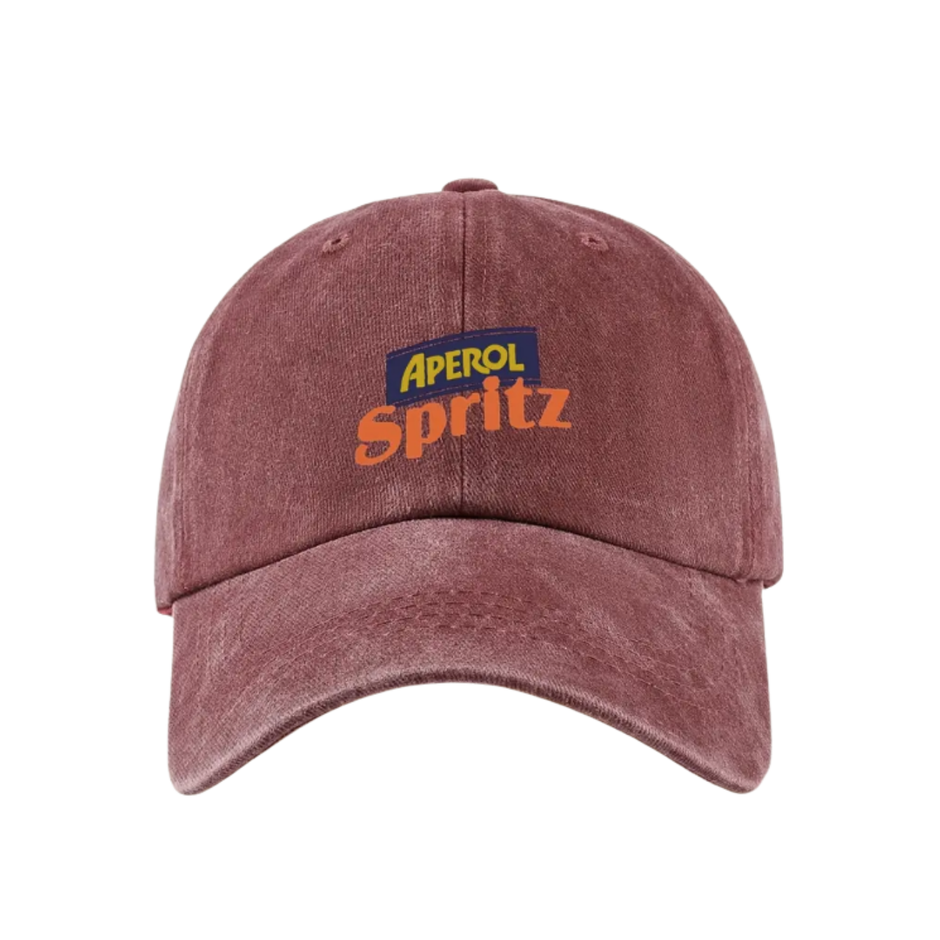 Baseball Cap Aperol Spritz - Khaki, Burgundy, Orange