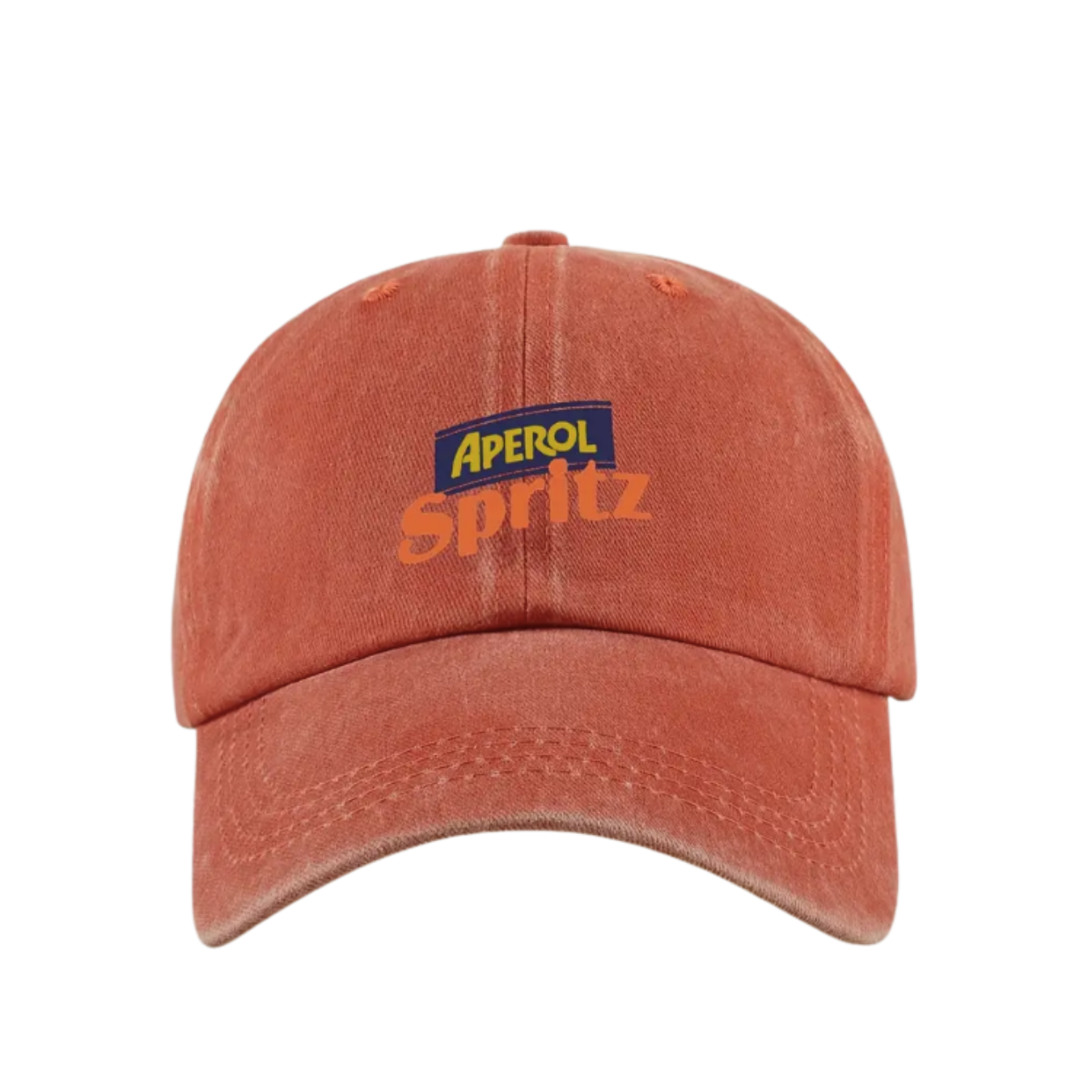 Baseball Cap Aperol Spritz - Khaki, Burgundy, Orange