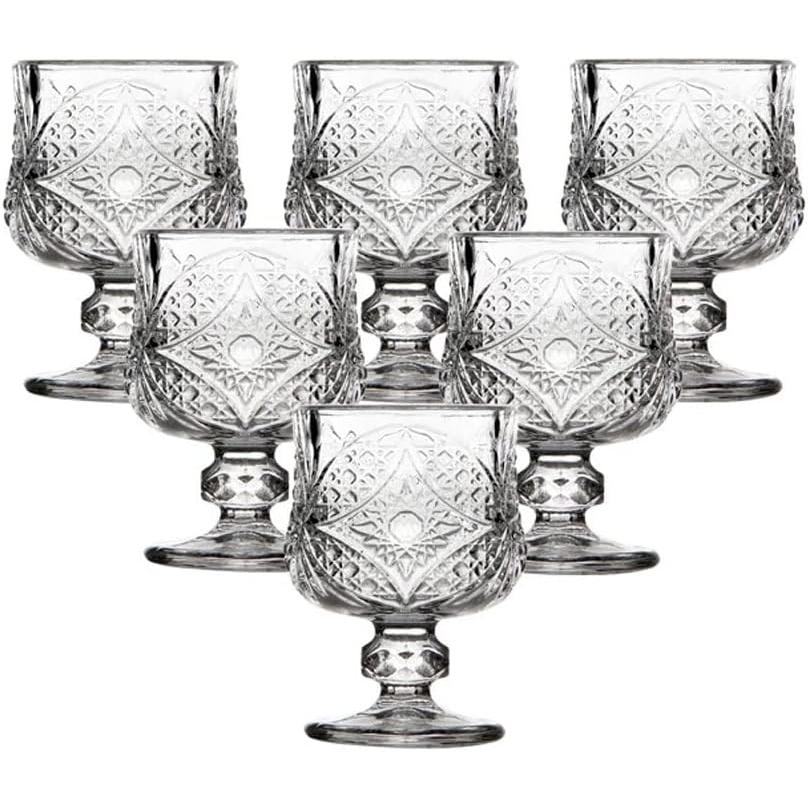 Old Fashioned Crystal Shot Glass - Set of 6