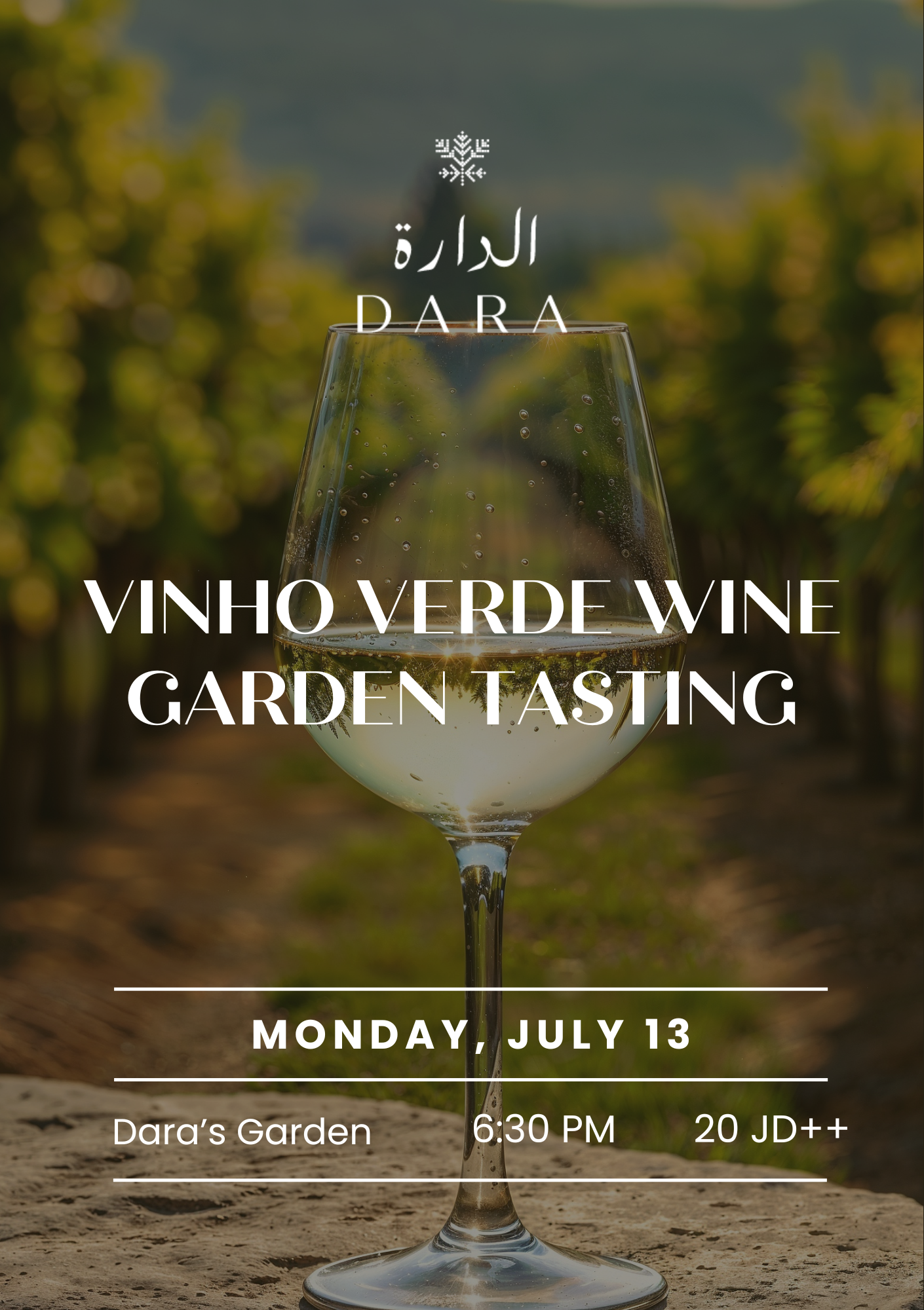 Vinho Verde Wine Dara Garden Tasting