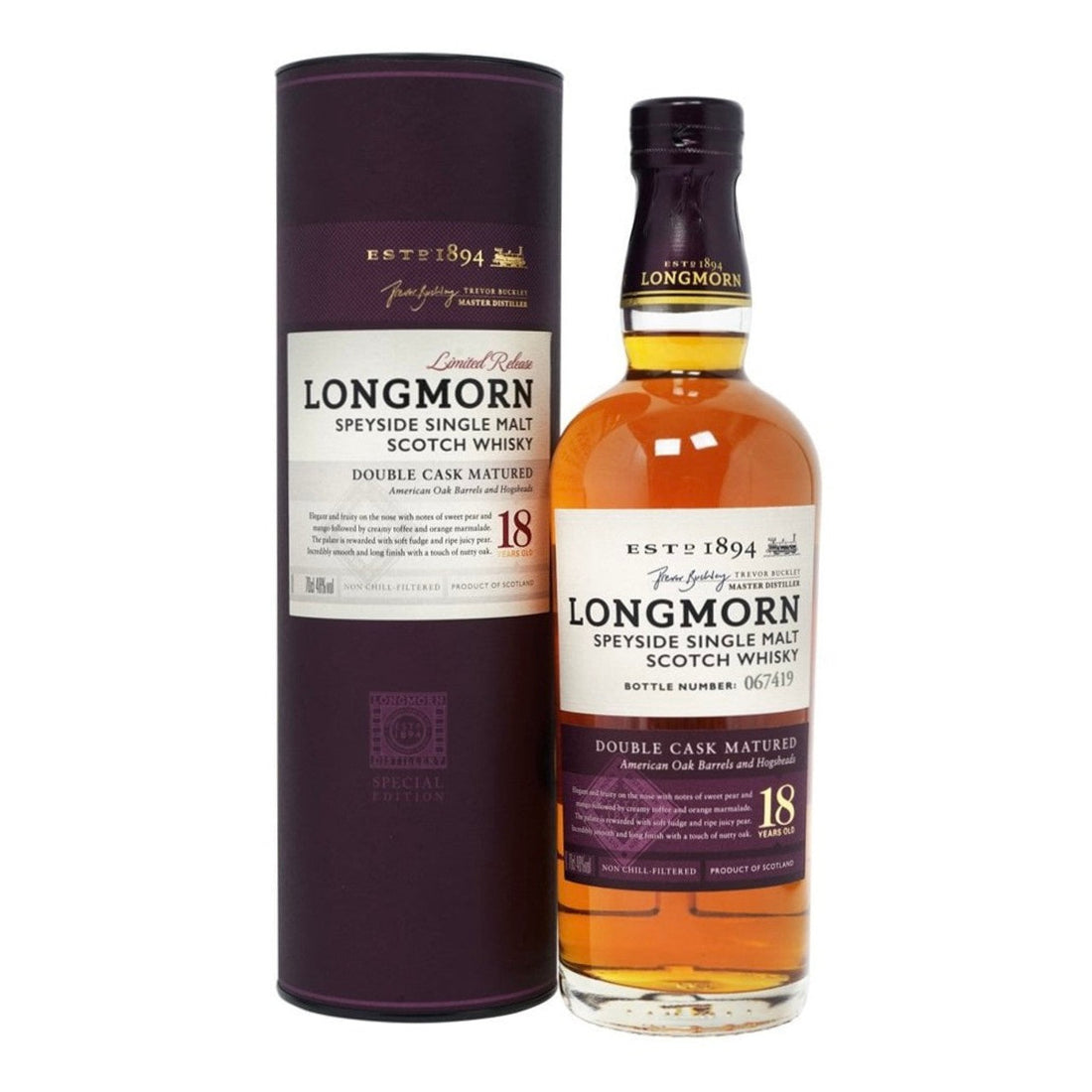 Longmorn 18 Year Old Single Malt Scotch Whisky