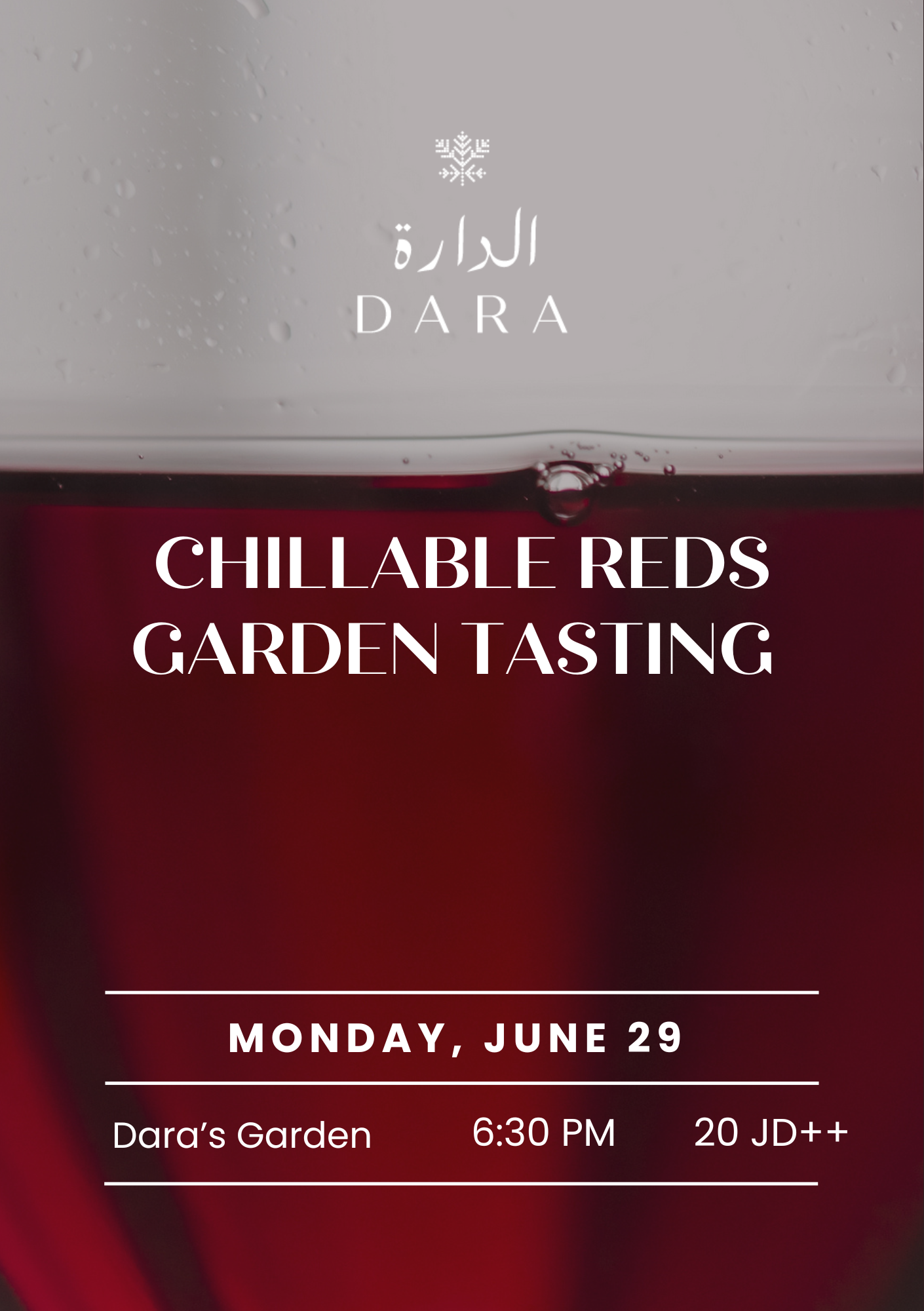 Chillable Reds Dara Garden Tasting