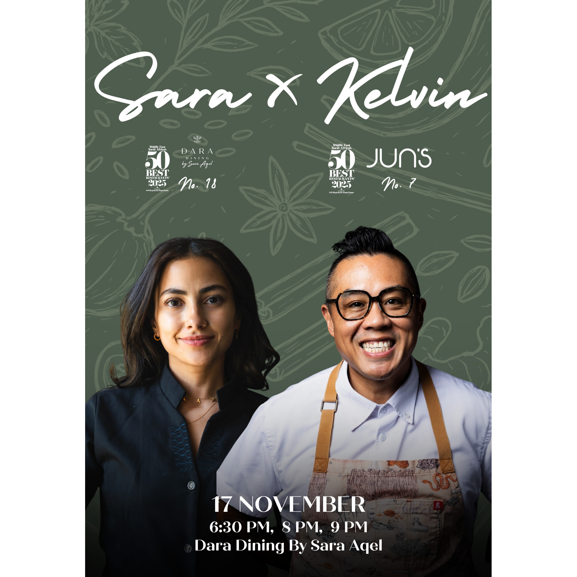 Chef Kelvin Cheung x Chef Sara Aqel Dinner