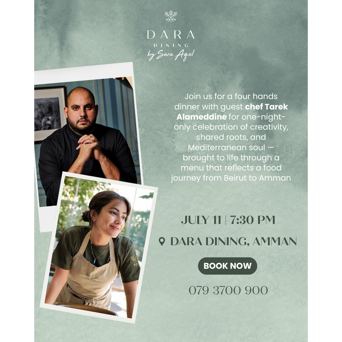 Chef Tarek Alameddine x Chef Sara Aqel Dinner