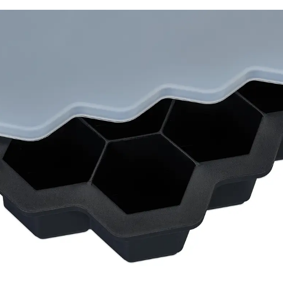 Silicone Ice Tray - 3 Piece Set Square, Balls & Honeycomb