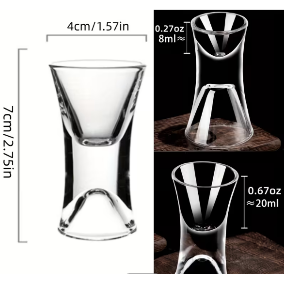Set of 4 - Dual Use Shot Glasses