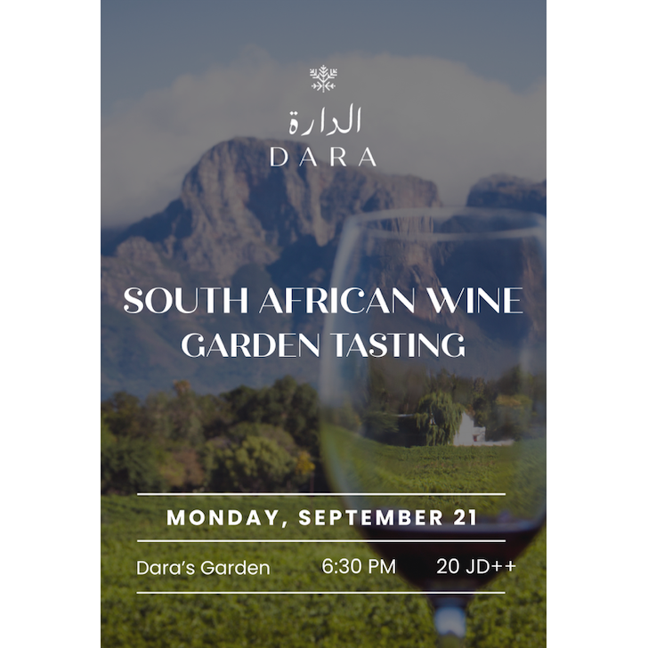 South African Wine Dara Garden Tasting