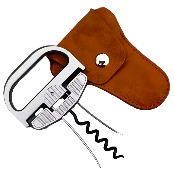 Wine Opener - Stainless Steel Bottle Opener and Corkscrew Set
