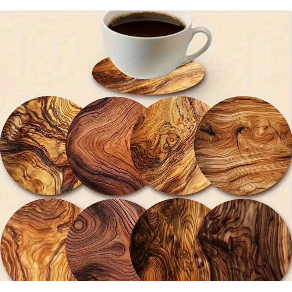 Coasters - 16pcs Set of Wooden Coasters