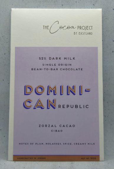 The Cocoa Project by Eastland - Dominican Republic 52% Dark Milk Zorzal Cacao