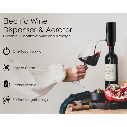 Rechargeable Electric Wine Aerator / Dispenser