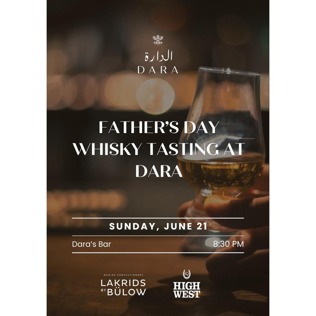 Father’s Day Whisky Tasting at Dara X LAKRIDS BY BÜLOW