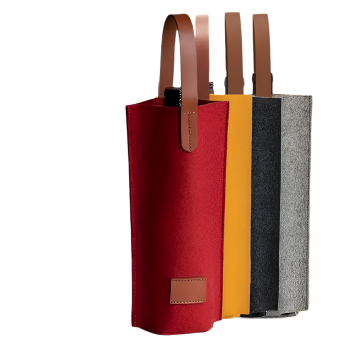 Single Wine Bottle Gift Bag (Black)