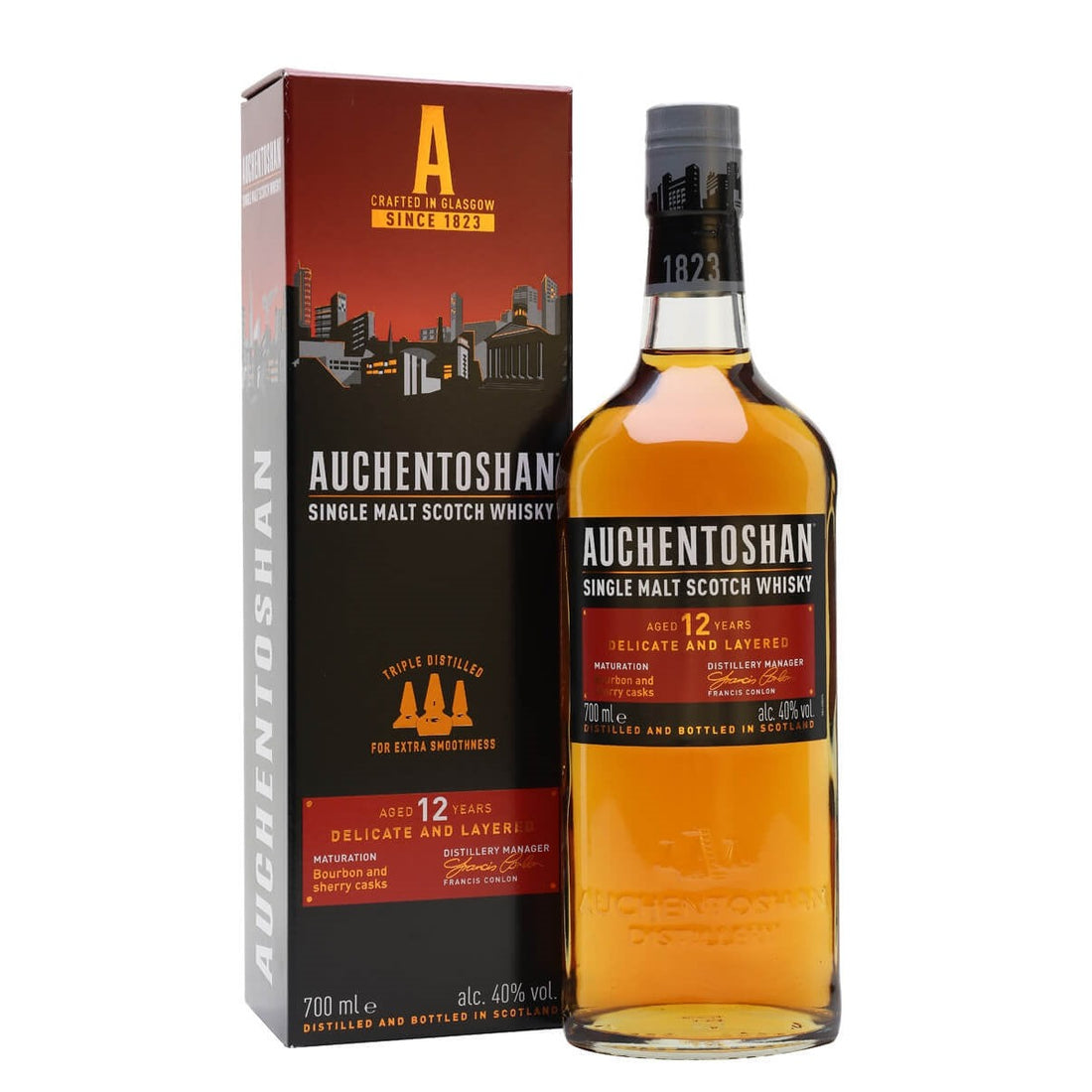 Auchentoshan 12 Year Old Single Malt Scotch Whisky