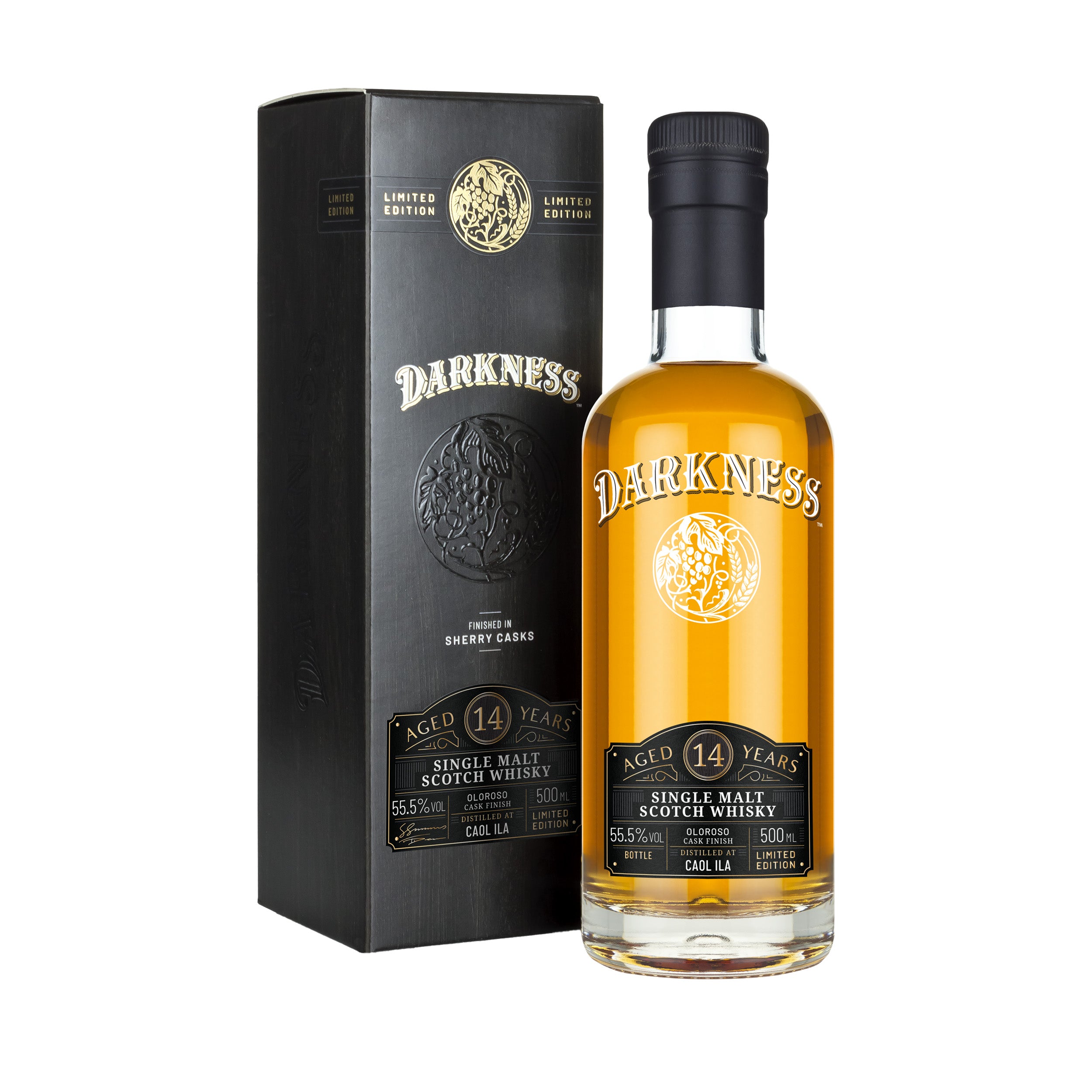 Darkness Caol Ila 14 Year Old Oloroso Cask Finish Single Malt Whisky