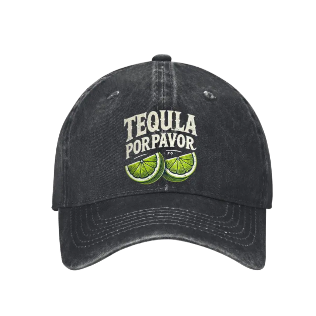 Baseball Cap Tequila Por Favor - Black