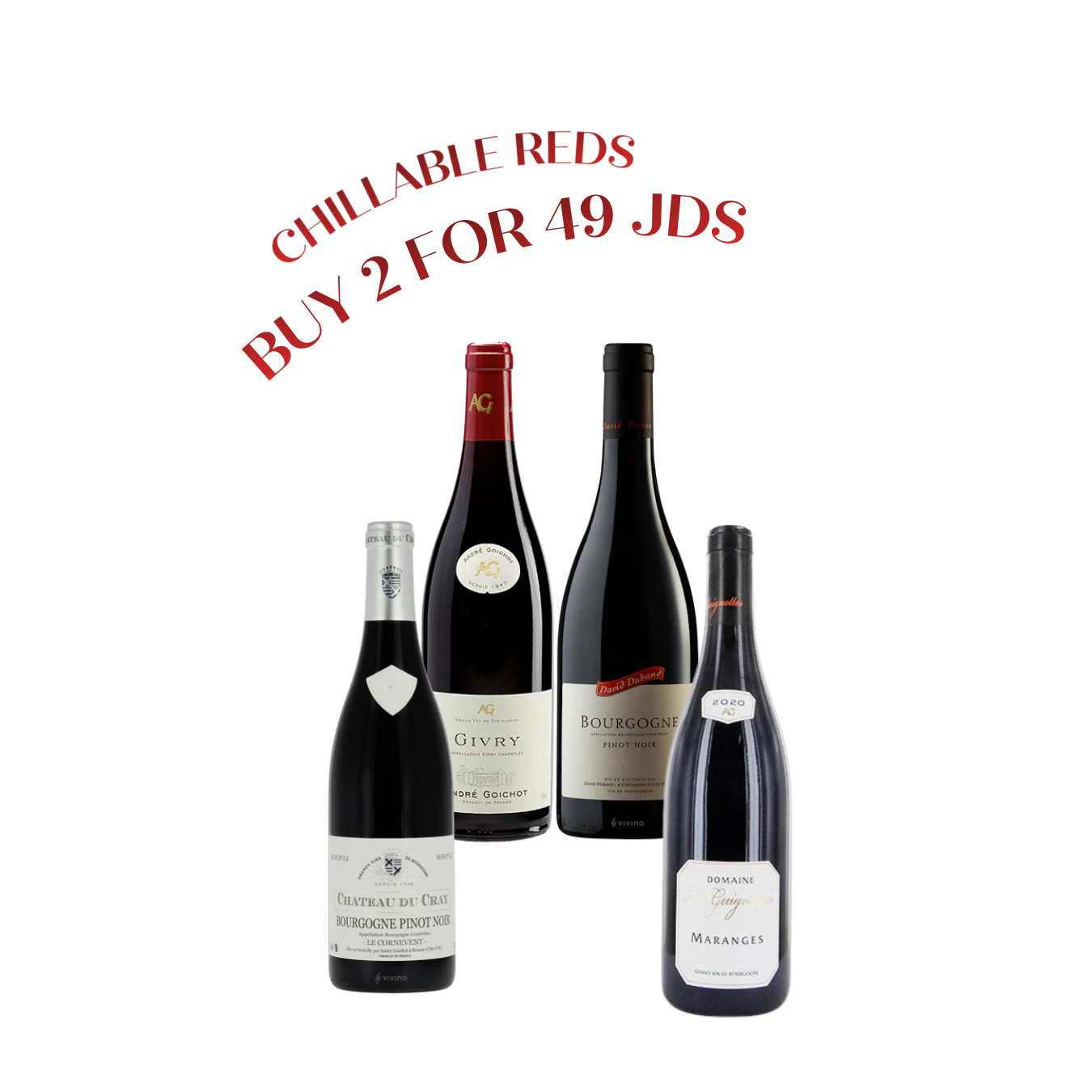 The Ultimate Chillable Reds - Buy 2 for 49 JDs