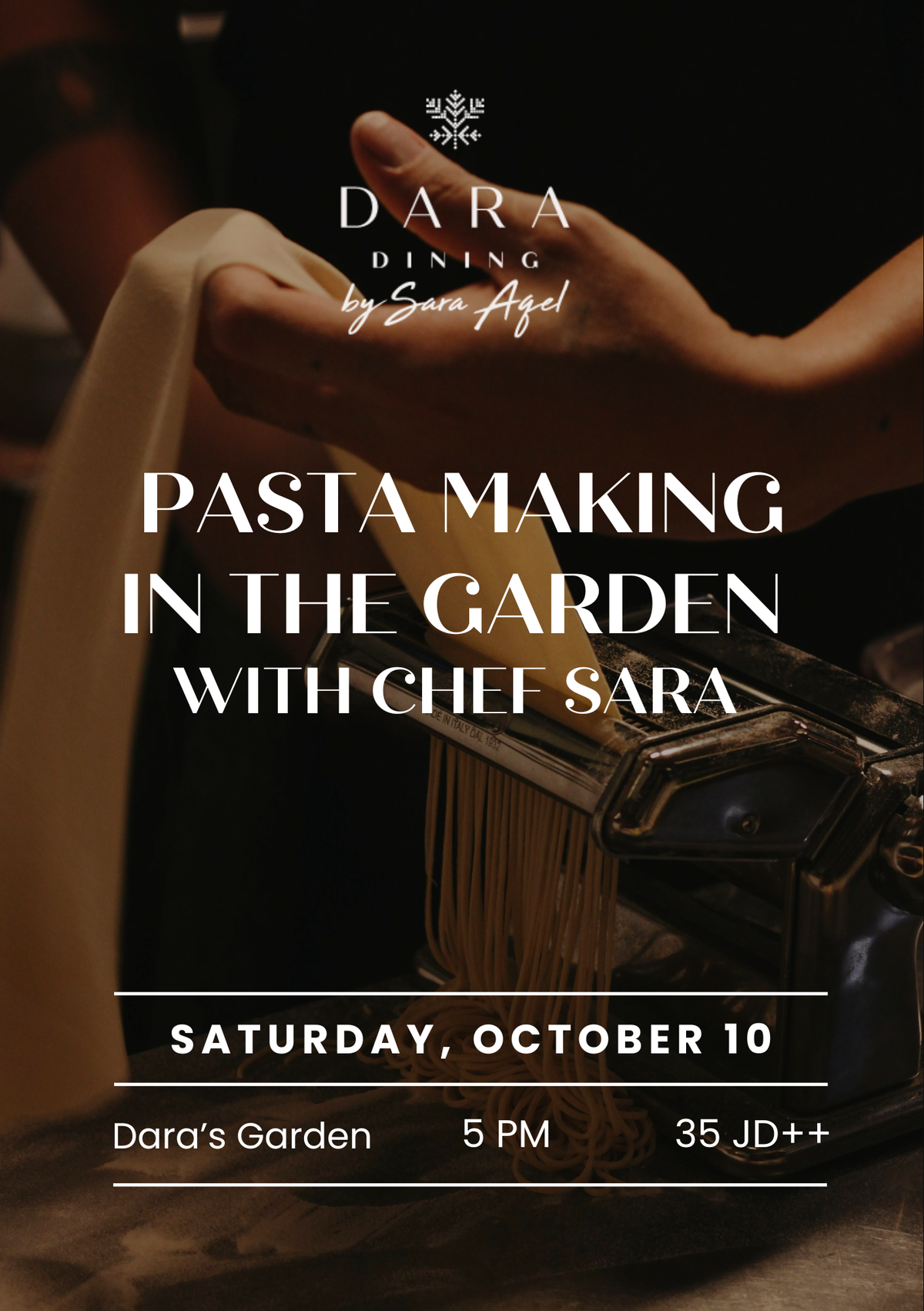 Pasta Making in the Garden with Chef Sara