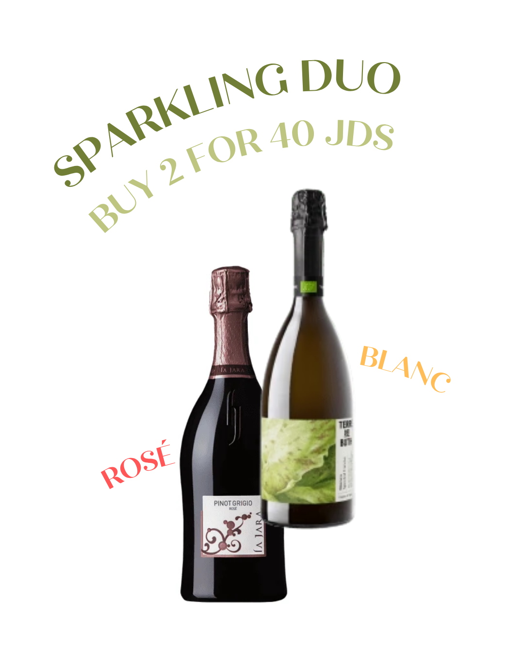 Sparkling Rosé + Blanc Duo