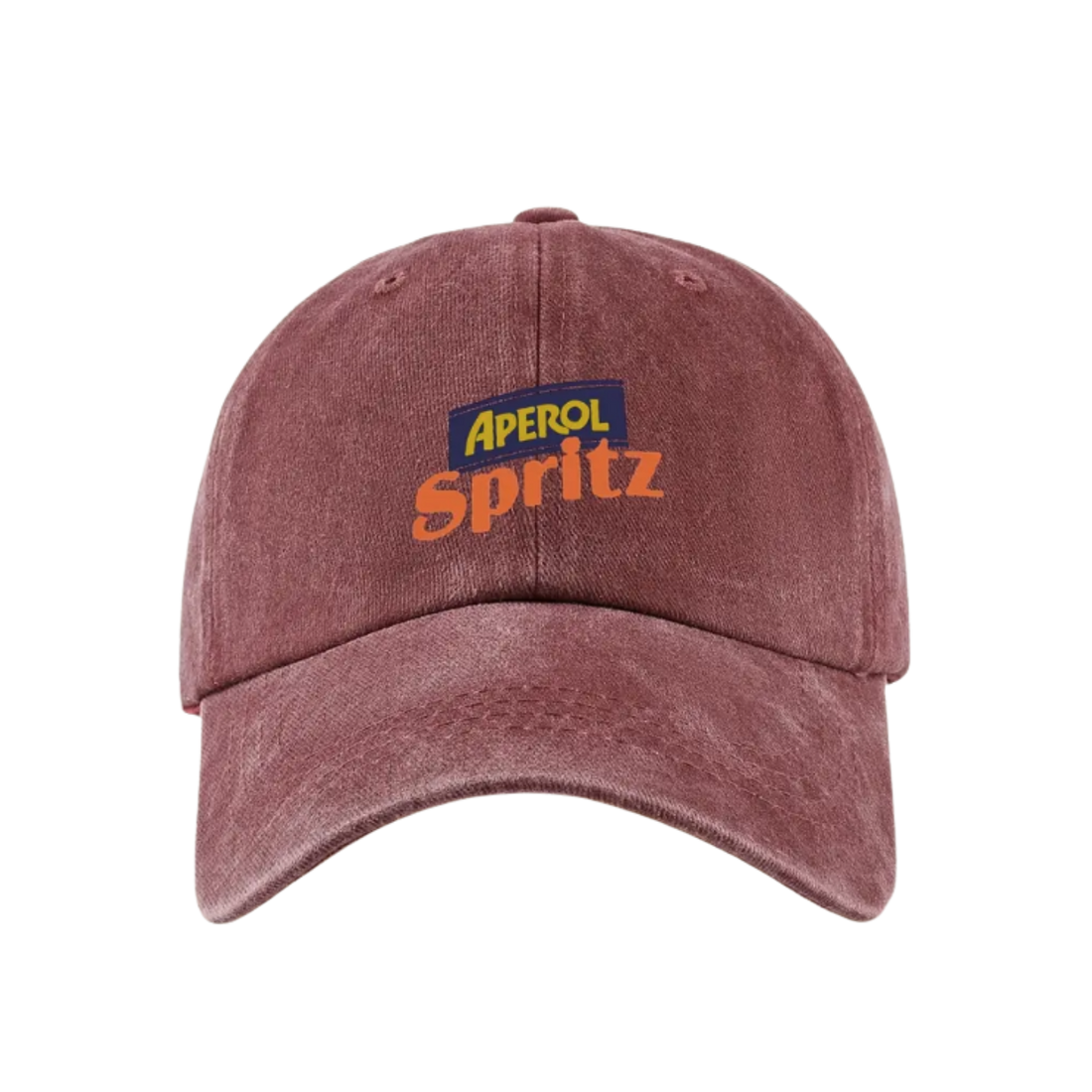 Baseball Cap Aperol Spritz - Khaki, Burgundy, Orange