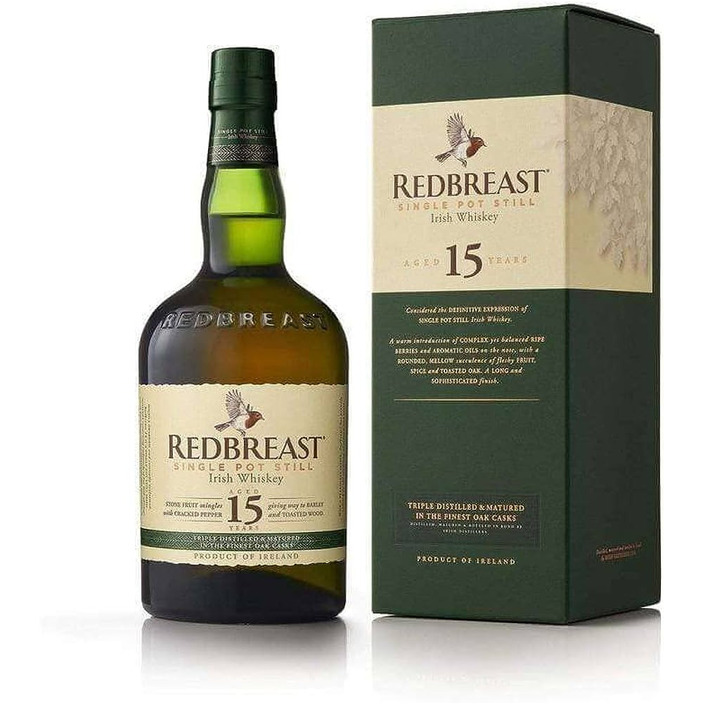 Redbreast 15 Year Old Irish Single Pot Still Whiskey