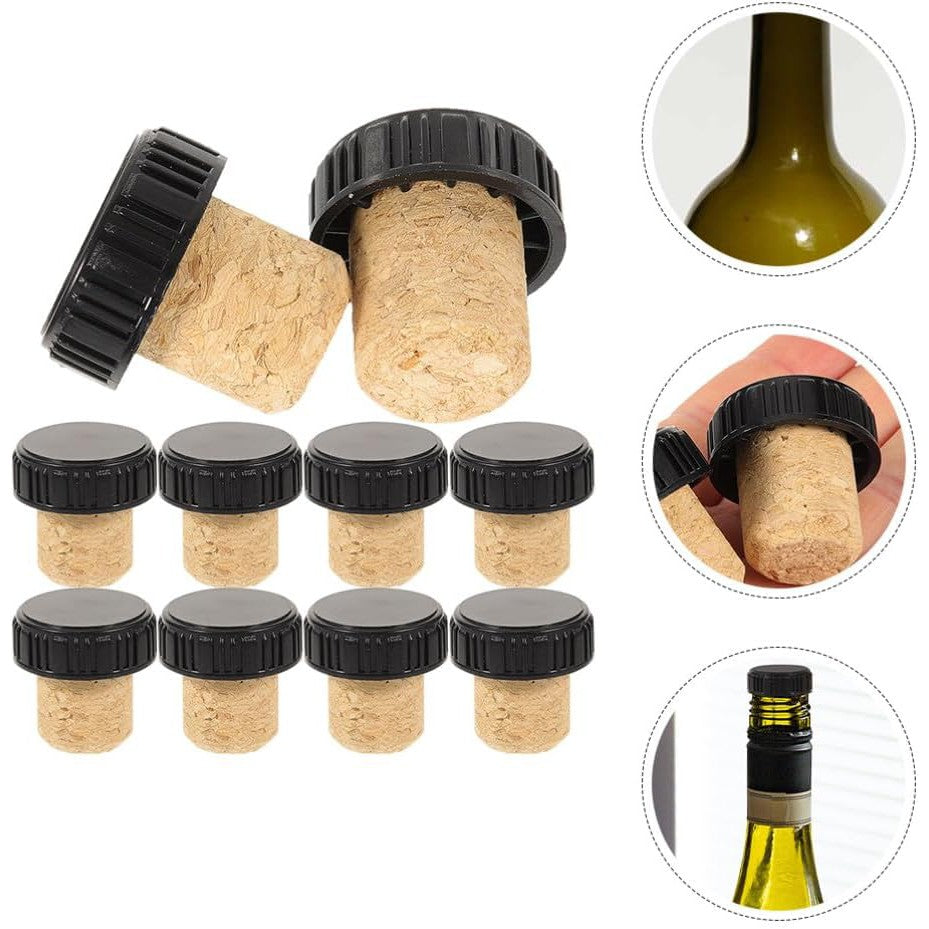 Wine Bottle Cork Stopper - 6 pcs