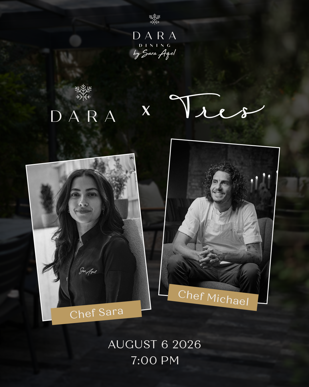 Chef Sara Aqel × Chef Michael van der Kroft Collaboration Dinner