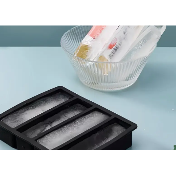 Silicone Ice Tray 4 Long Rectangles