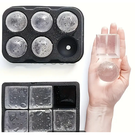 Silicone Ice Tray - 3 Piece Set Square, Balls & Honeycomb