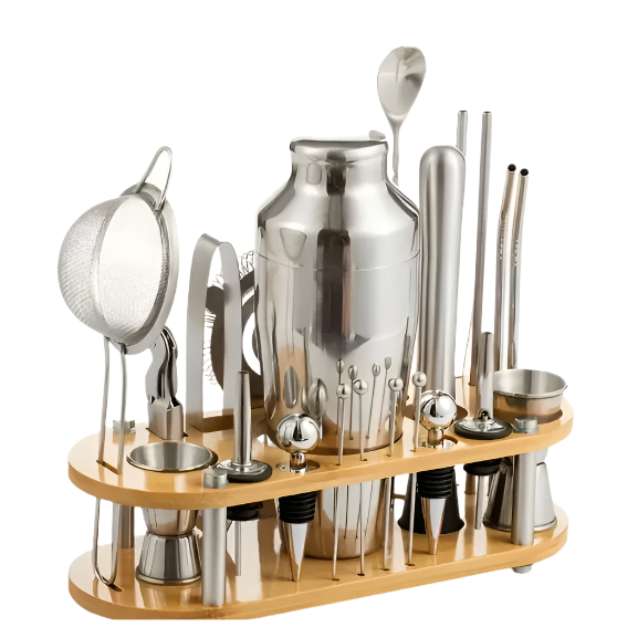 Cocktail Bartender Kit Set 23 pcs - Stainless Steel