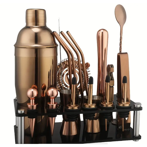 Rose Gold Cocktail Set - 20 pcs