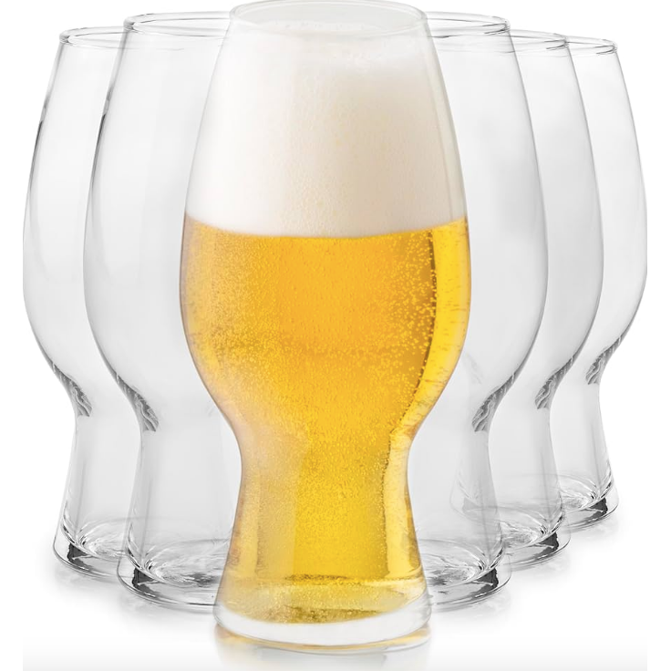 Pilsner Beer Glasses Tulip Shaped 480ml (Set of Two)