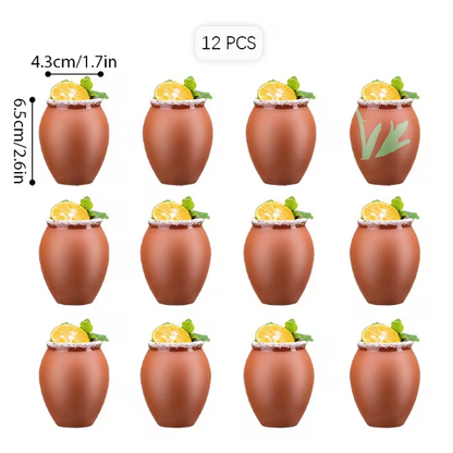 Set of 12 - Ceramic Shot Glasses