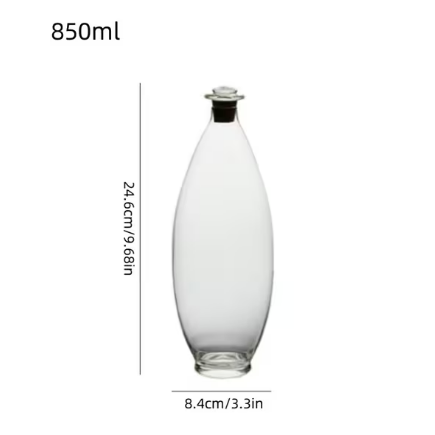 Water Drop Glass Decanter