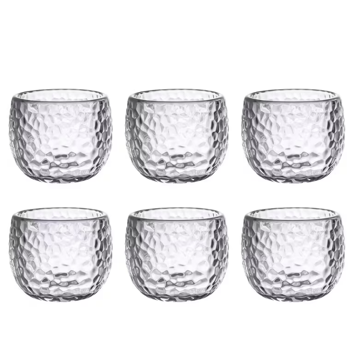 6pcs Japanese Style Glass Teacups (Sake Cups)