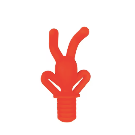 Creative Silicone Figurine Wine Bottle Stopper - Red