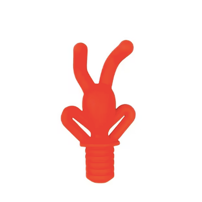 Creative Silicone Figurine Wine Bottle Stopper - Red