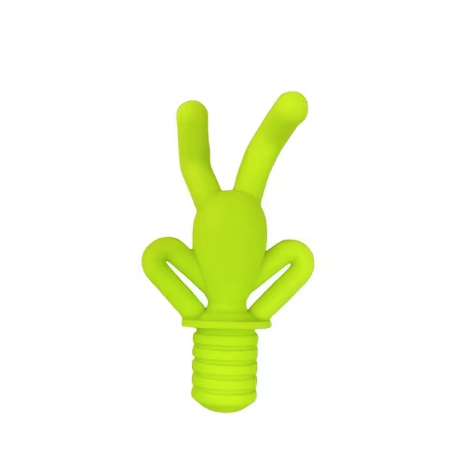 Creative Silicone Figurine Wine Bottle Stopper - Green