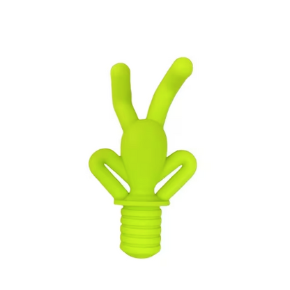 Creative Silicone Figurine Wine Bottle Stopper - Green