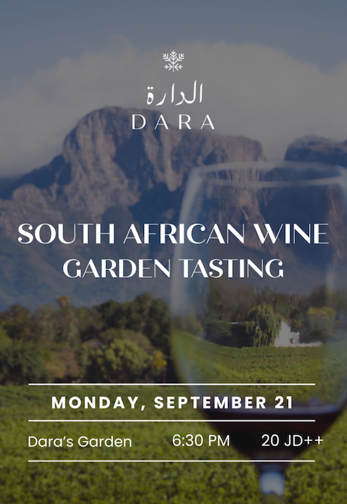 South African Wine Dara Garden Tasting