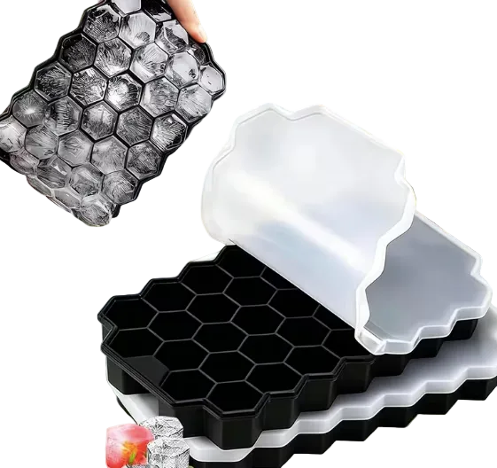 4pcs Honeycomb Cube Silicone Ice Tray Set