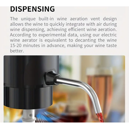 Rechargeable Electric Wine Aerator / Dispenser