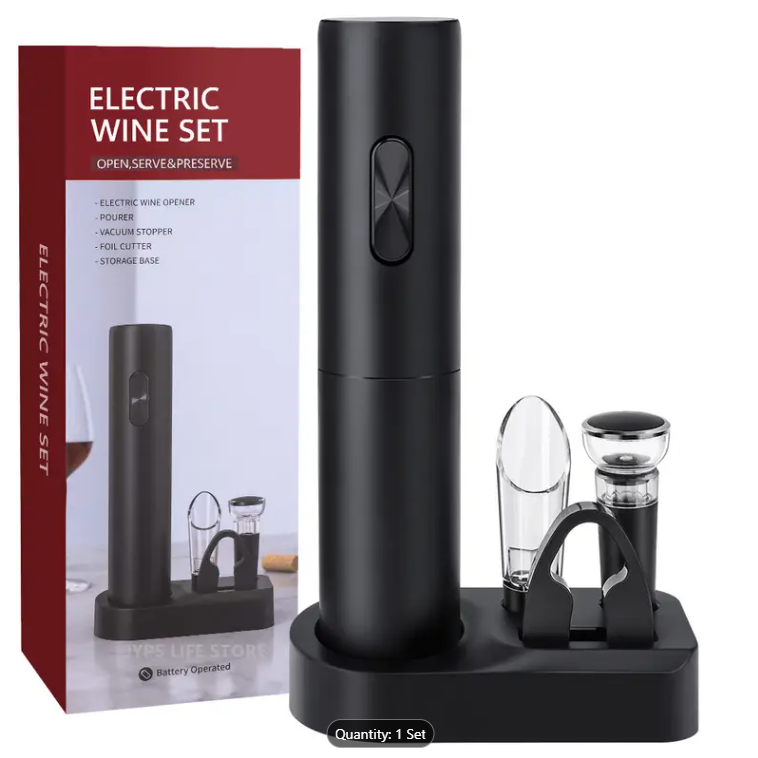 Automatic Electric Wine Opener Set