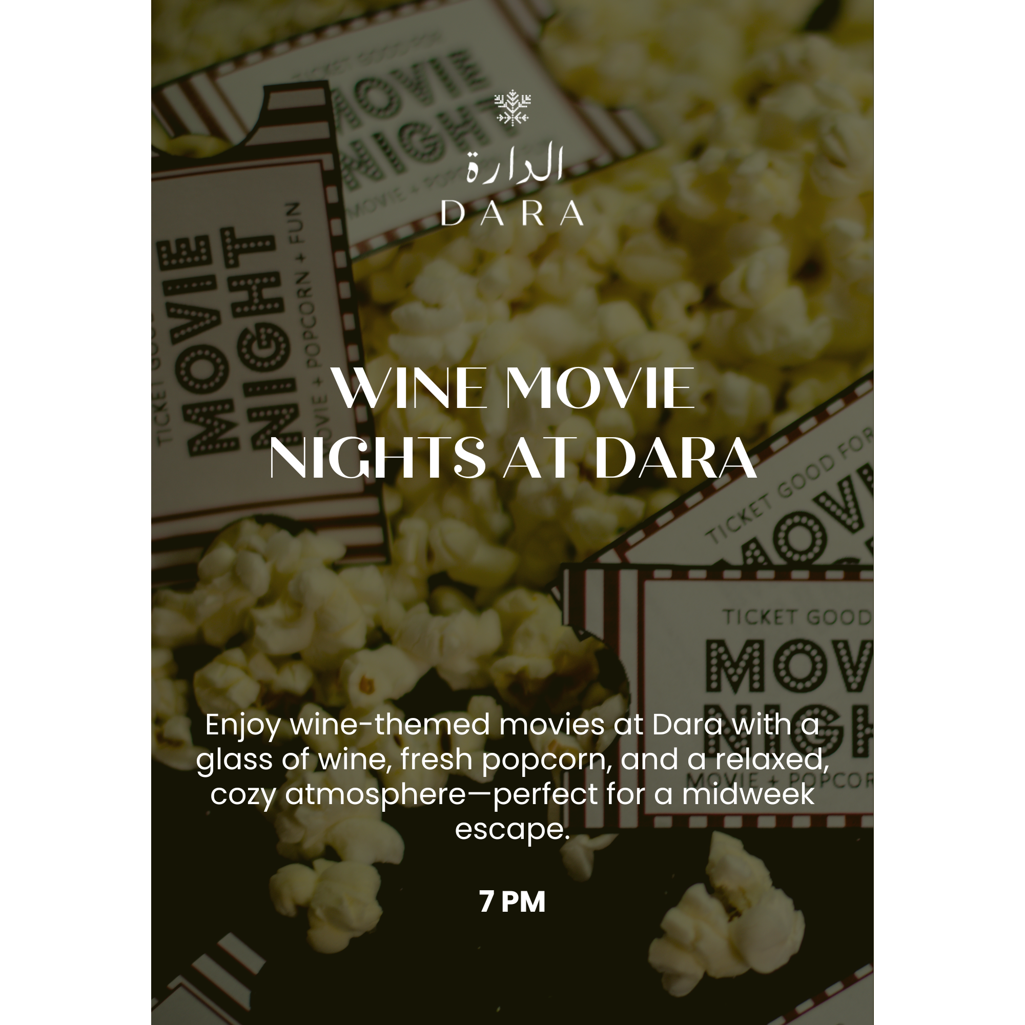 Wine Movie Nights at Dara