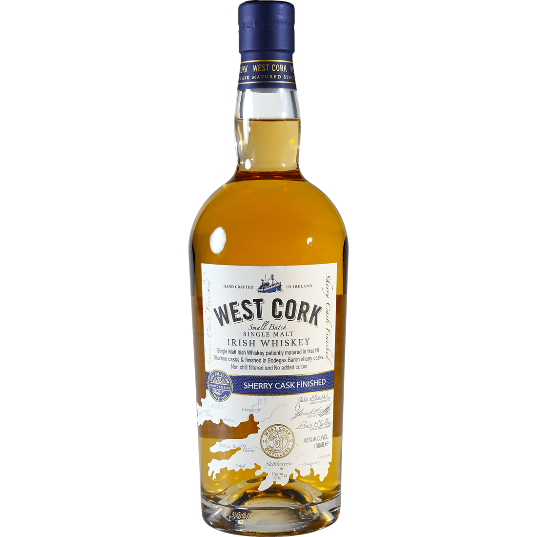 West Cork Sherry Cask Single Malt Irish Whiskey