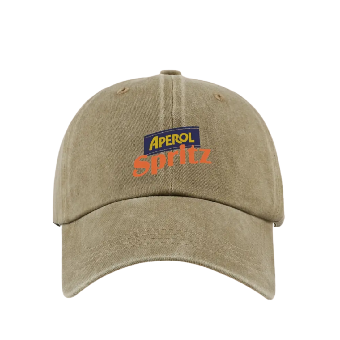 Baseball Cap Aperol Spritz - Khaki, Burgundy, Orange