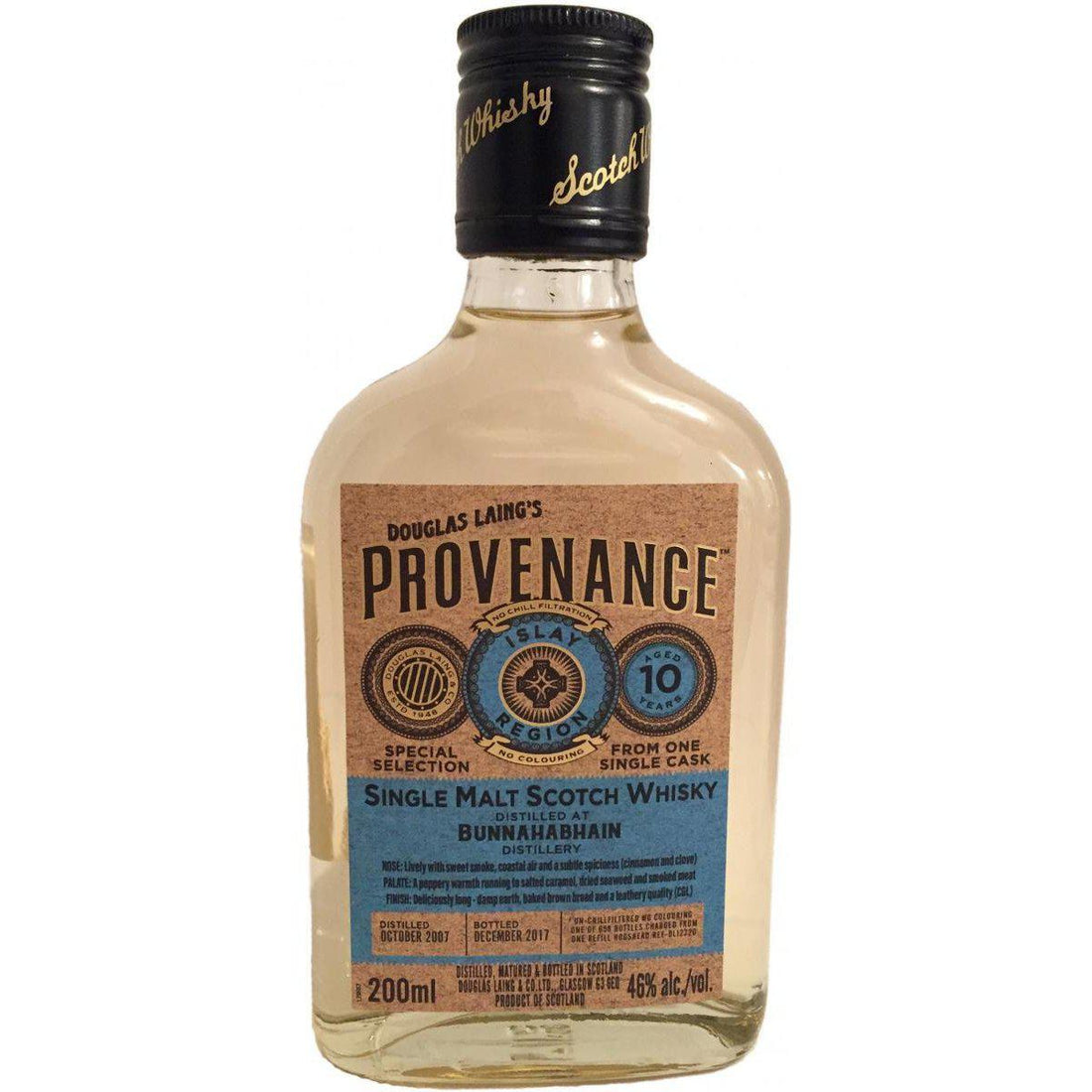 Bunnahabhain 2008 10 Year Old Provenance